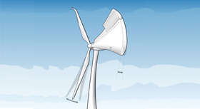 Technical sketch of an intelligent rotor blade