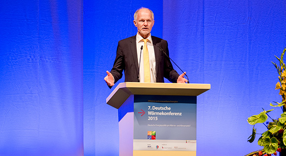 State Secretary Rainer Baake speaks at the 7th German Heating Conference in Berlin.