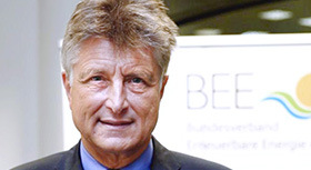 Dr Fritz Brickwedde, Executive Director of the German Renewable Energy Federation (BEE).