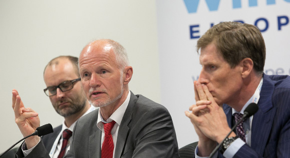 State Secratary Rainer Baake at the &#034;Offshore Wind Energy 2017&#034; conference.
