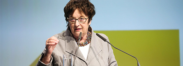 Federal Minister for Economic Affairs,  Brigitte Zypries, speaking at the BDEW-Kongress 2017.