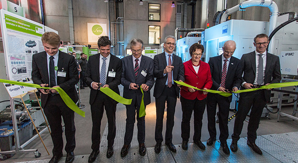 Einweihung der energieeffizienten Modellfabrik (ETA-Fabrik) in Darmstadt vergangene Woche