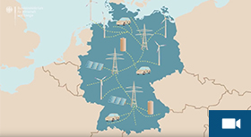 Deutschlandkarte zeigt vereinfachtes Stromnetz der Zukunft